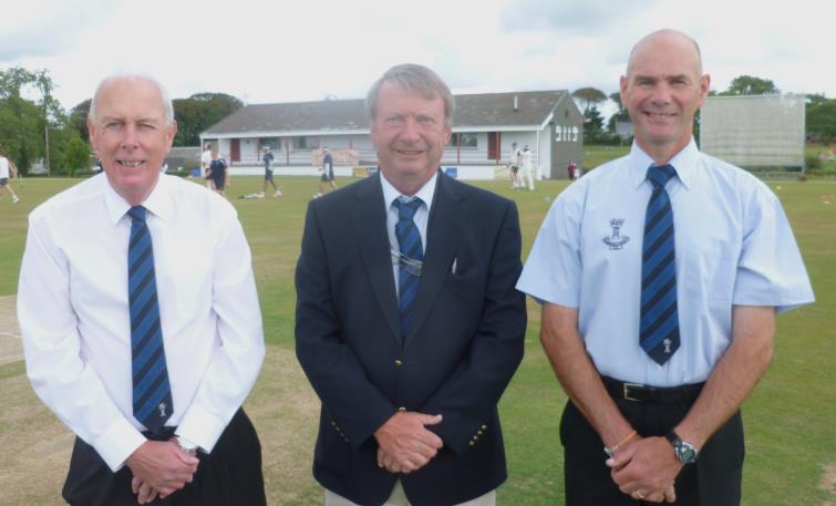The County Club men at the top: Tony Scourfield, Steve Blowes and Paul Webb